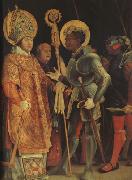 Matthias  Grunewald The Meeting of St Erasmus and St Maurice (mk08) oil painting artist